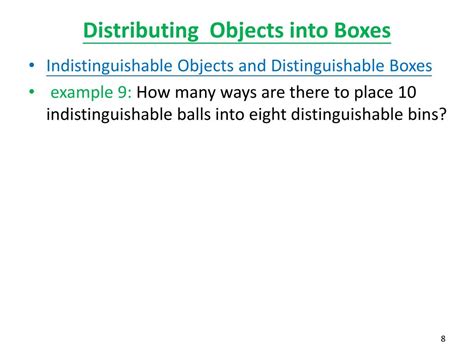 how to distribute objects into boxes